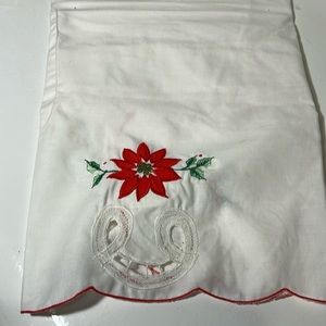 Beautiful NEW Embroidered Holiday Half Apron